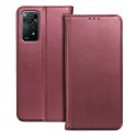 Etui z klapką na Honor X8c Smart Magneto burgundowe