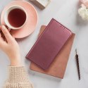 Etui z klapką na Honor X8c Smart Magneto burgundowe