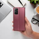 Etui z klapką na Honor X8c Smart Magneto burgundowe