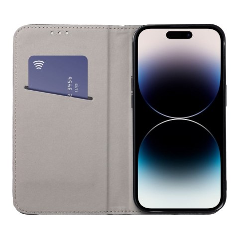 Etui z klapką na Honor X8c Smart Magneto burgundowe