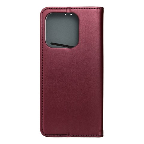 Etui z klapką na Honor X8c Smart Magneto burgundowe