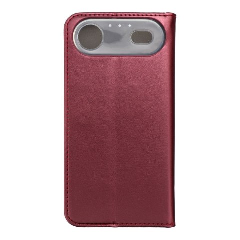 Etui z klapką na iPhone 17 AIR Smart Magneto burgundowe