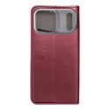 Etui z klapką na iPhone 17 PRO MAX Smart Magneto burgundowe