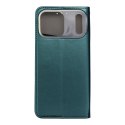 Etui z klapką na iPhone 17 PRO MAX Smart Magneto ciemnozielone