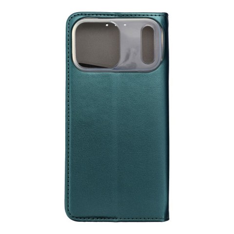 Etui z klapką na iPhone 17 PRO MAX Smart Magneto ciemnozielone