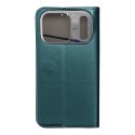 Etui z klapką na iPhone 17 PRO Smart Magneto ciemnozielone