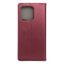 Etui z klapką na Motorola EDGE 60 FUSION Smart Magneto burgundowe