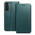 Etui z klapką na Motorola G86 5G Smart Magneto ciemnozielone