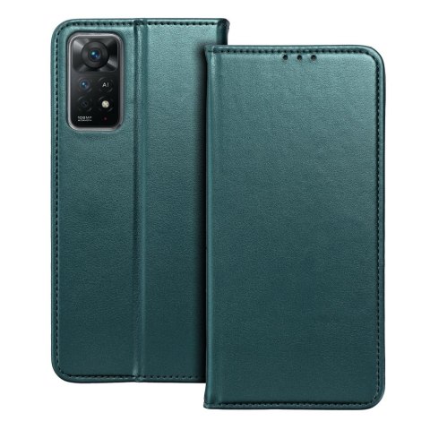 Etui z klapką na Motorola EDGE 70 Smart Magneto ciemnozielone