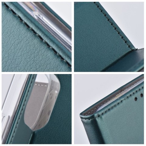 Etui z klapką na Motorola EDGE 70 Smart Magneto ciemnozielone