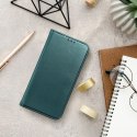 Etui z klapką na Motorola EDGE 70 Smart Magneto ciemnozielone