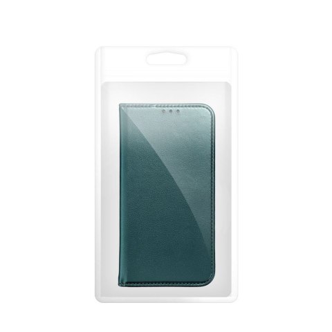 Etui z klapką na Motorola EDGE 70 Smart Magneto ciemnozielone