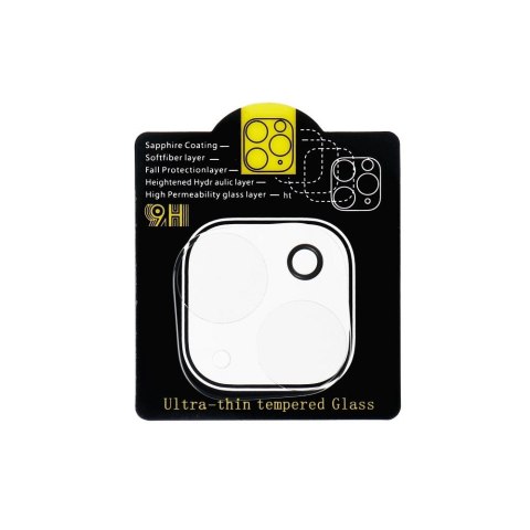Szkło hartowane 5D Full Glue na aparat do iPhone 15 PRO transparentne