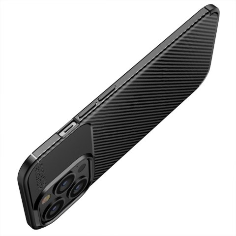 Etui na iPhone XR Carbon Premium czarne