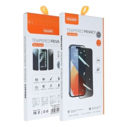 Szkło Hartowane 6D do iPhone 15 PRO Veason Pro Privacy Glass czarne