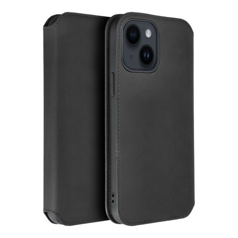 Etui z klapką na Samsung A35 Dual Pocket Book czarne