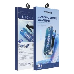 Szkło Hartowane 6D do iphone 17 PRO Pro Veason Easy-Install Glass z aplikatorem czarne