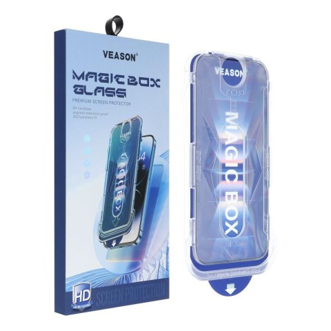 Szkło Hartowane 6D do iphone 17 PRO Veason Pro Easy-Install Glass z aplikatorem czarne