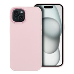 Etui na iPhone 15 Frame pudrowy róż