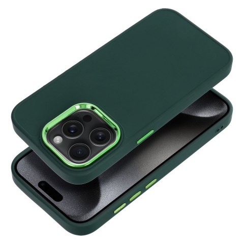 Etui na iPhone 15 PRO Frame zielone