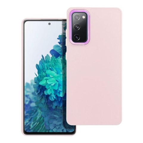 Etui na Samsung S20 FE / S20 FE 5G Frame pudrowy róż