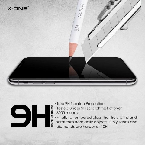Szkło hartowane X-ONE Full Cover Extra Strong Matowe - do iPhone 11 Pro Max (full glue) czarny