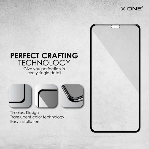 Szkło hartowane X-ONE Full Cover Extra Strong Matowe - do iPhone 11 Pro Max (full glue) czarny