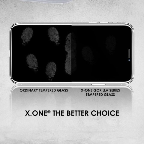 Szkło hartowane X-ONE Full Cover Extra Strong Matowe - do iPhone 14 Pro Max (full glue) czarny