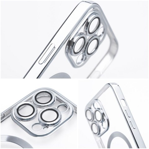 Etui na iPhone 11 Electro Mag Cover zgodne z MagSafe srebrne