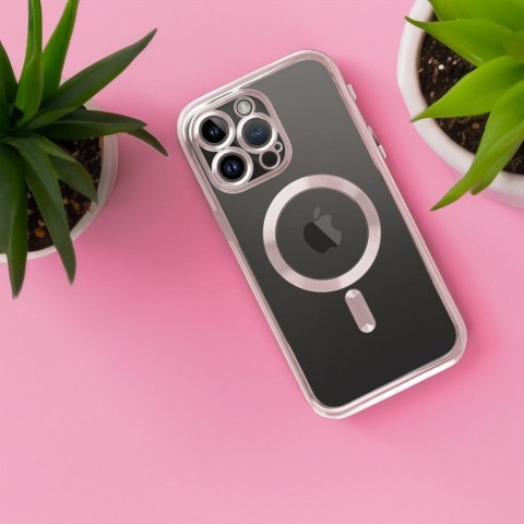 Etui na iPhone 11 Electro Mag Cover zgodne z MagSafe złoto różowe