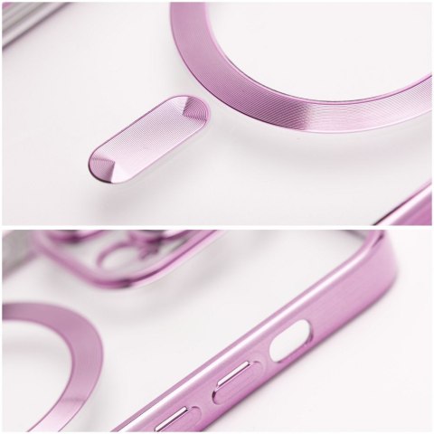Etui na iPhone 11 Electro Mag Cover zgodne z MagSafe złoto różowe