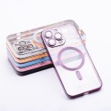 Etui na iPhone 11 PRO Electro Mag Cover zgodne z MagSafe fioletowy