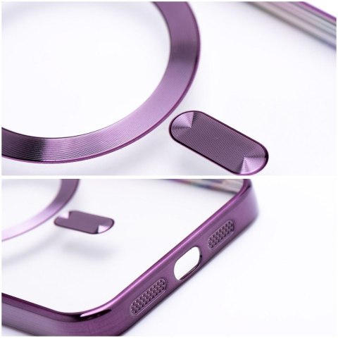 Etui na iPhone 12 Electro Mag Cover zgodne z MagSafe fioletowy