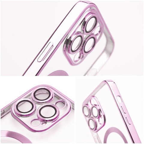 Etui na iPhone 12 Electro Mag Cover zgodne z MagSafe złoto różowe