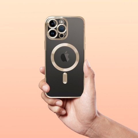 Etui na iPhone 12 PRO Electro Mag Cover zgodne z MagSafe złote
