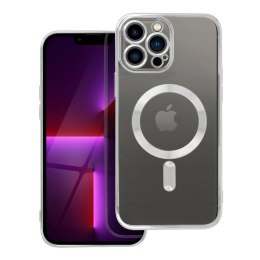 Etui na iPhone 13 PRO MAX Electro Mag Cover zgodne z MagSafe srebrne