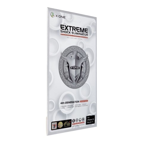Protektor LCD do iPhone 15 PRO X-One Extreme Shock Eliminator 4th gen. Matowe
