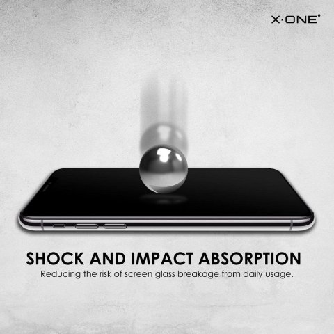Szkło hartowane do iPhone 15 / 16 X-One Full Cover Extra Strong Matowe (full glue) czarne