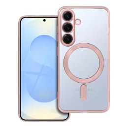Etui na Samsung S25 Electro Mag Cover zgodne z MagSafe złoto różowe