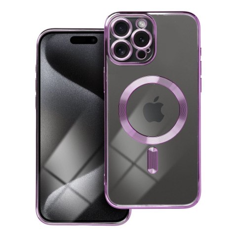 Etui na iPhone 15 PRO MAX Electro Mag Cover zgodne z MagSafe fioletowy