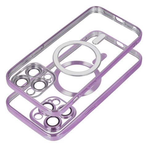 Etui na iPhone 15 PRO MAX Electro Mag Cover zgodne z MagSafe fioletowy