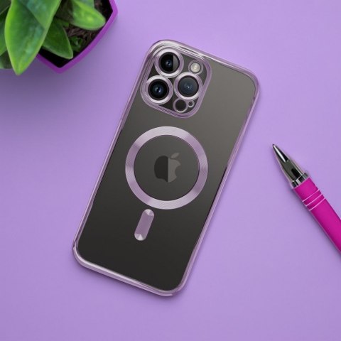 Etui na iPhone 15 PRO MAX Electro Mag Cover zgodne z MagSafe fioletowy