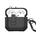 Etui na słuchawki Dux Ducis PECP do AirPods 4 ochronne TPU+PC czarne