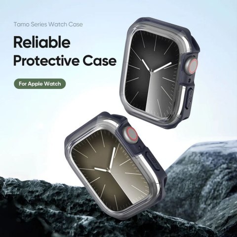 DUX DUCIS futerał TAMO do Apple Watch serii 10 46 mm transparentny z niebieskim