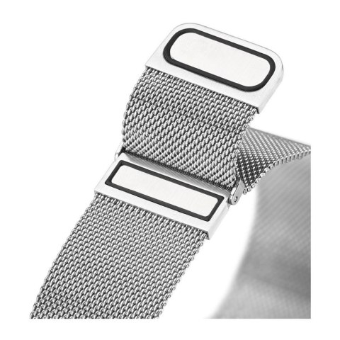 DUX DUCIS pasek MILANESE magnetyczny ze stali nierdzewnej 47 mm srebrny