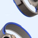 DUX DUCIS pasek YJ nylonowy do Apple Watch 42 / 44 / 45 / 49 mm niebiesko szary