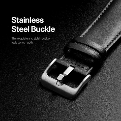 DUX DUCIS pasek YS skórzany do Apple Watch 38 / 40 / 41 mm czarny