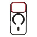 Etui na iPhone 17 Pro / 18 Pro (low camera edge) Color Edge Mag Cover zgodne z MagSafe czarno czerwone