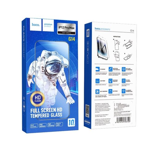 Szkło hartowane do iPhone 12 PRO MAX Hoco HD 5D Guardian shield 10 pcs G14