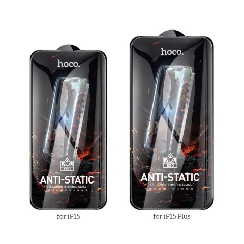 Szkło hartowane do iPhone 15 PLUS / 16 PLUS Hoco HD Anti-static 25 sztuk G10
